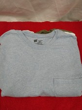 Hanes Tagless Crew Layflat Collar T-shirts 5-pack Multicolor Pocket Size M