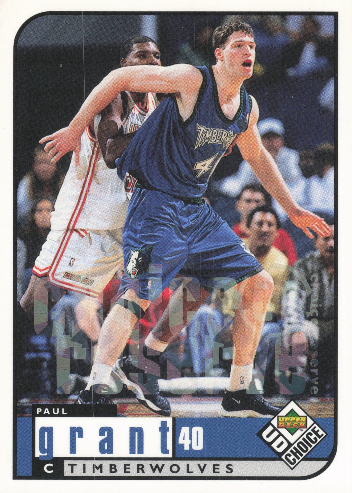 Paul Grant Choice Reserve #86 - 1998-99 UD Choice Minnesota Timberwolves