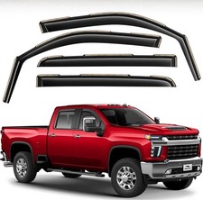 in-Channel Rain Guards 2020-2025 Silverado Sierra 2500HD/3500HD Crew Cab