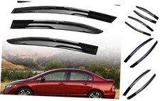 Window Visors Sun Rain Guards - Window Deflectors for Car 4-Pack Vent Shade