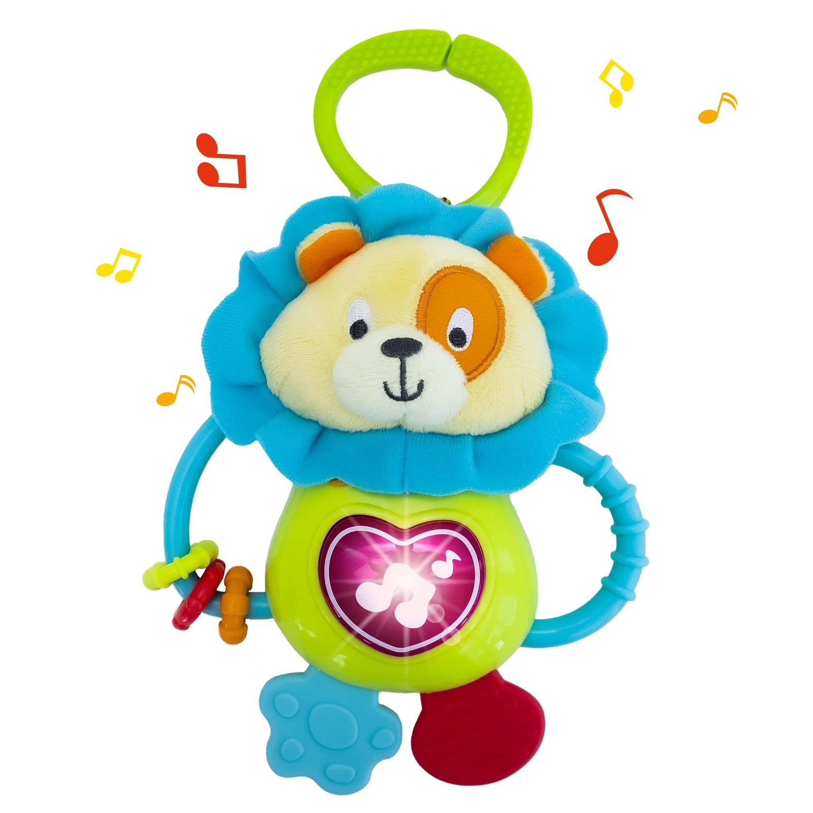 Musical Caesar Teething Toy for 3 Months and Up - Baby Teether, Rattle & Musi...
Opens in a new wind