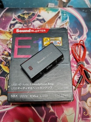 Sound Blaster E1 USB Audio & Headphone Amplifier