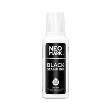 Black Stamp Ink QuickDrying Refill For SelfInking Stamps Pads 2 oz