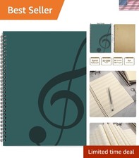 100 Page Artistically Crafted A5 Music Notebook Ideal for Creative Musicians