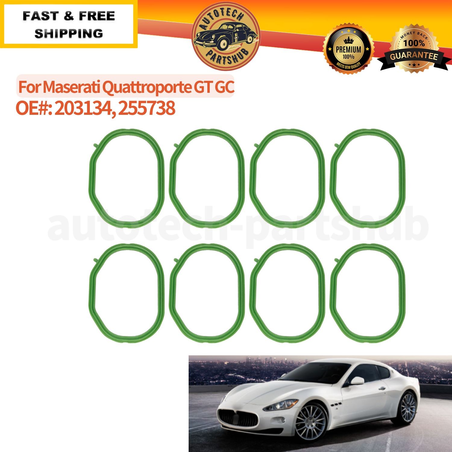 NEW 255738 Intake Manifold Position Gaskets for Maserati Quattroporte GT GC