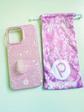 Loopy® Case for iPhone 14 Pro Max – Pink Opal Shell | Iridescent Finish