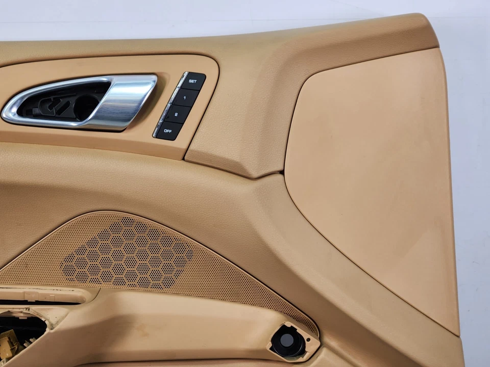 ✅ Panel de puerta interior delantero izquierdo beige 11-18 OEM Porsche Cayenne 958 Foto 4 de 4