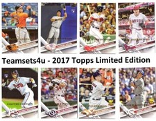 2017 Topps Limited (Tiffany) 250-499 Set Break * Pick a Card * Front Back Scan