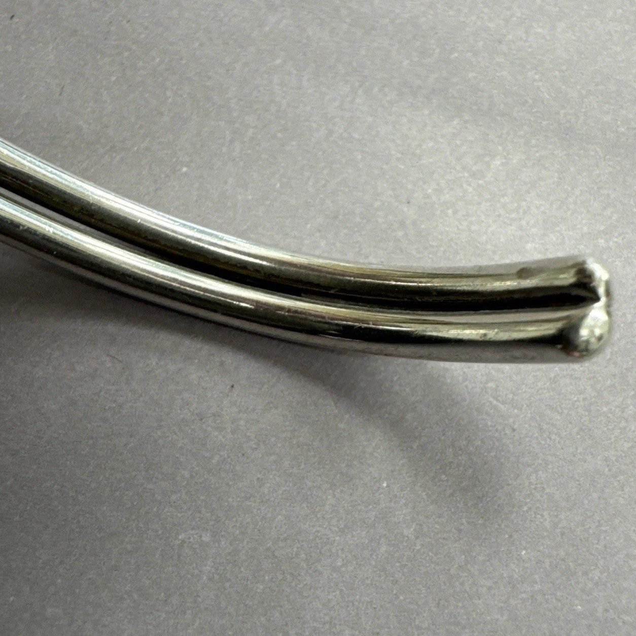 Solid Sterling Silver 925 Wave Twist Cuff Bangle … - image 9