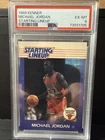 1988 Kenner Starting Line-Up Michael Jordan Card PSA 6 Chicago Bulls GOAT INVEST