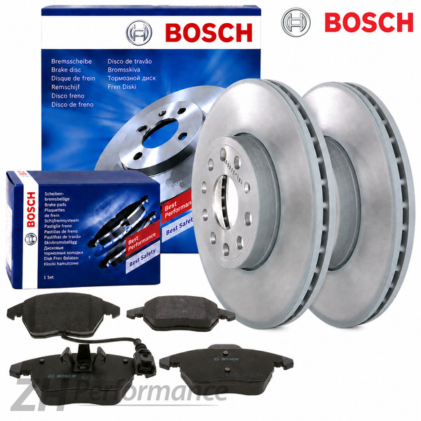 Bosch Bremsscheiben & BremsbeläGe Vorne Audi A3 Seat Altea Skoda VW Golf Touran-image