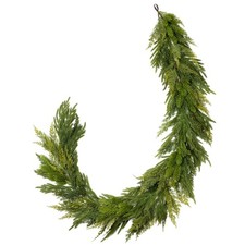 Somikis 6FT Christmas Garland Real Touch Norfolk Pine  Cedar Garland, Artifi...