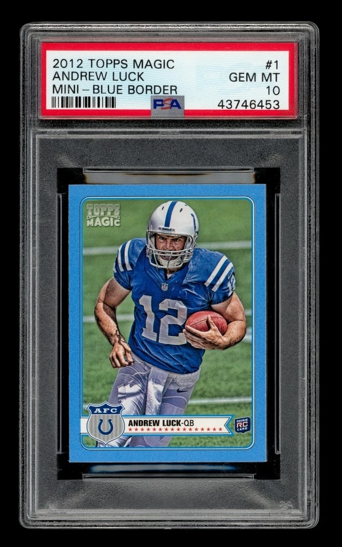 Andrew Luck Topps Magic #1 Mini-Blue Border