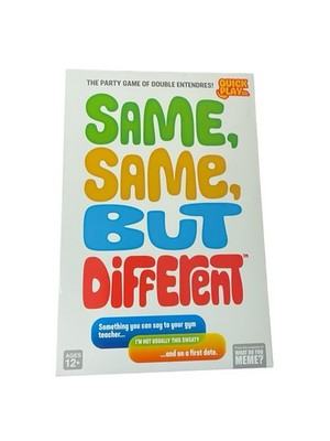 Same Same But Different The Hilarious Party Game of Double Entendres - NEW