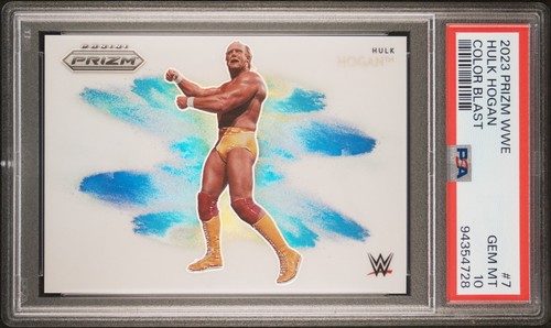 Hulk Hogan #7 2023 Panini Prizm WWE Color Blast card