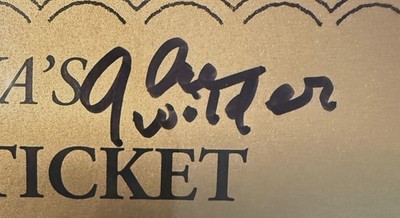 Gene Wilder Signed Willy Wonka's Golden Ticket PSA DNA Graded GEM