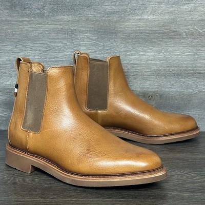 Allen Edmonds Men's Denali Chelsea Boots Sz 8 Tumbled Leather  Brown 5879