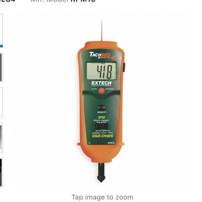 Extech RPM10 Combination Tachometer - Contact & Photo/Laser Measurement Methods