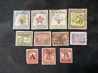 Colombia Mixed 11 Stamp Lot. ST05