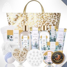 Spa Gift Basket 15pc White Jasmine Relaxation Set for Women