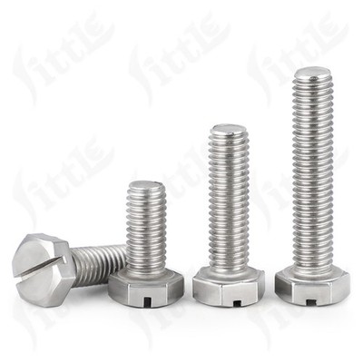 Slotted Pan Head Machine Screws A2/V2A Stainless Steel Slot Bolts Metric M4-M16