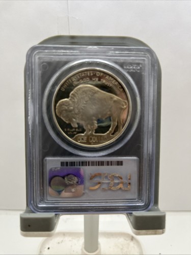 2001-P Proof $1 Buffalo Commemorative Silver Dollar PCGS PF69 DCAM Deep Cameo - Picture 6 of 10