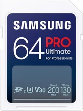 Samsung PRO Ultimate 64GB SDXC UHS-I U3 V30 200MB/s SD Card