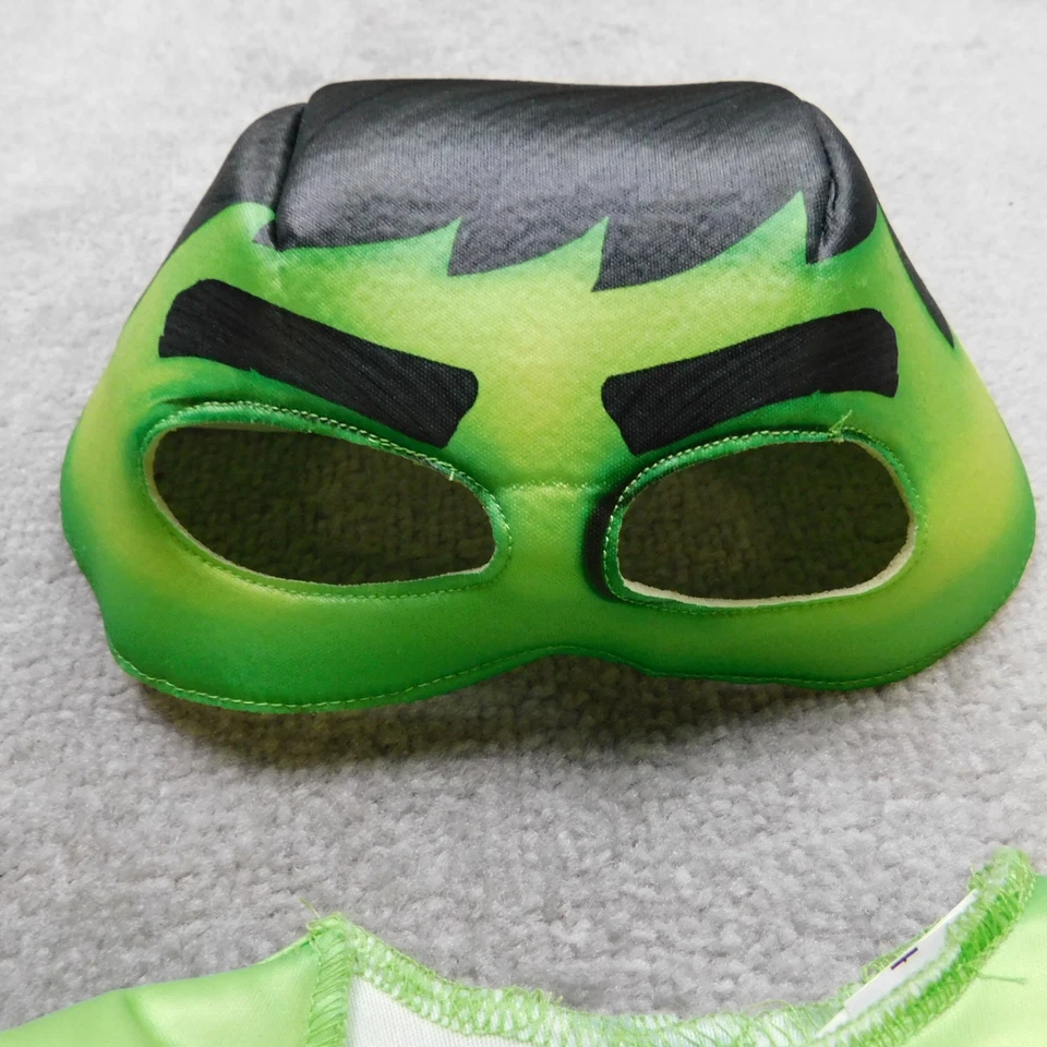 Disfraz HULK 2T Niño Pequeño Máscara Acolchado Músculo Mono Verde Jazwares Spidey Marvel Foto 3 de 4