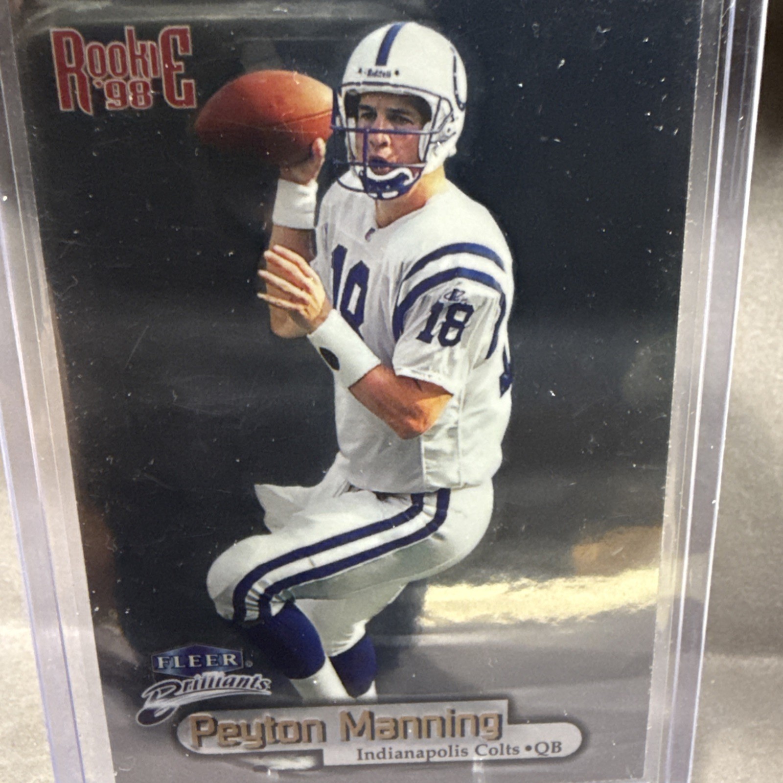 1998 Fleer Brilliants #120 Peyton Manning RC Rookie Colts Broncos