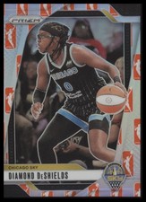 2024 Panini Prizm WNBA #8 Diamond DeShields WNBA Logo Prizms