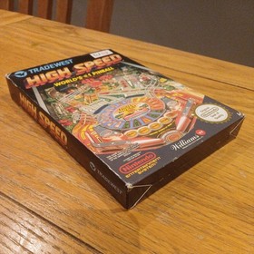 High Speed Worlds #1 Pinball Boxed Protector Manual PAL A NES-8H-UKV Nintendo