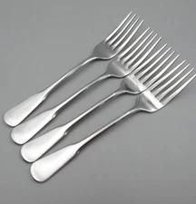 Oneida Stainless Indonesia COLONIAL BOSTON Dinner Forks - Set of Four - Used