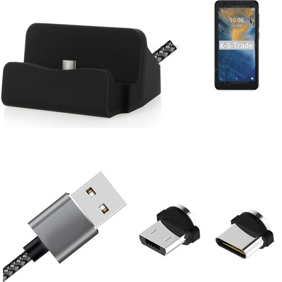 Docking Station für ZTE Blade A31 Lite + USB-Typ C und Micro-USB-Anschluss