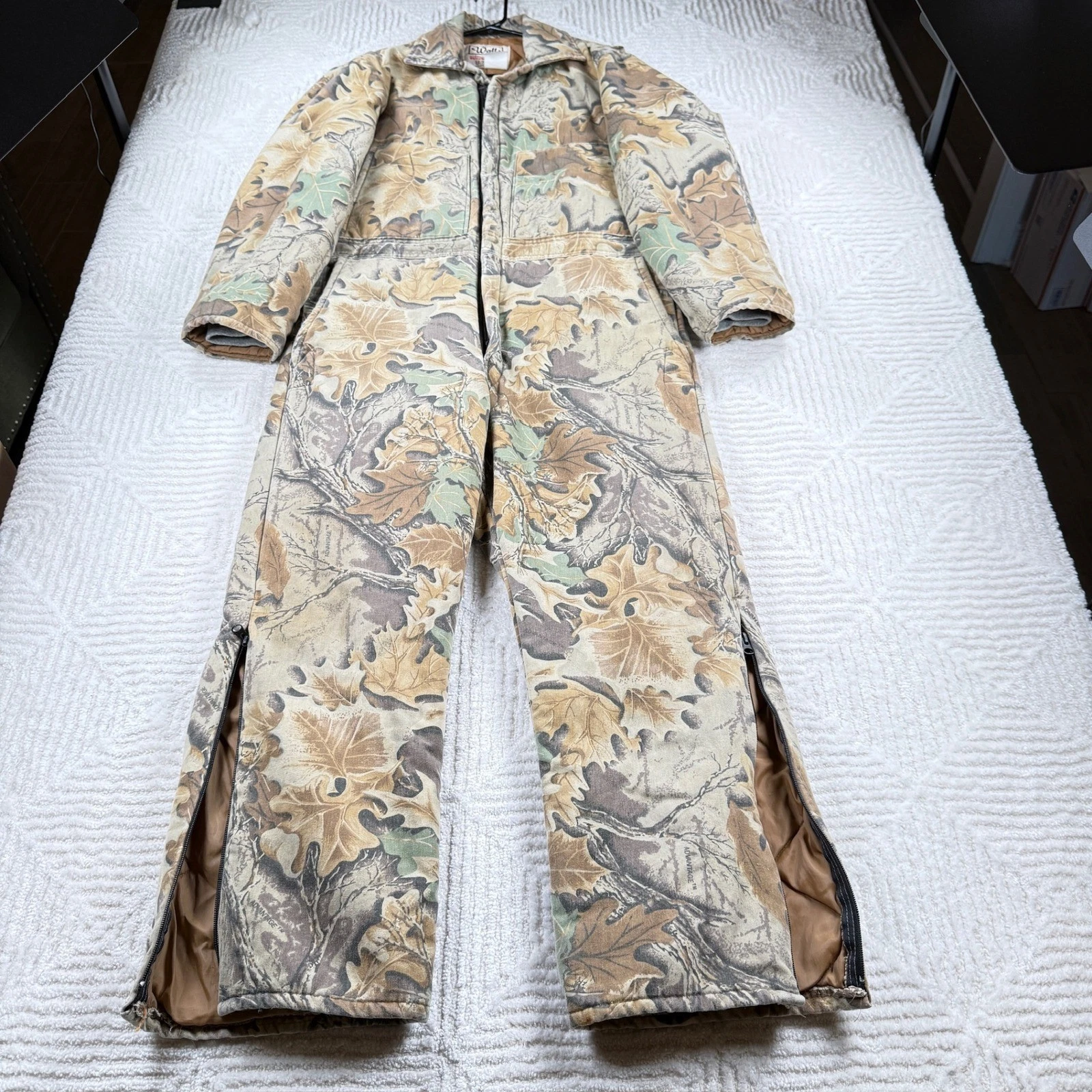 Walls Blizzard Proof Camo Insulated Coveralls Men's VTG 90s Rustic Heritage
