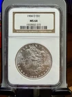 1904-O Morgan Silver $1 Dollar NGC MS 64