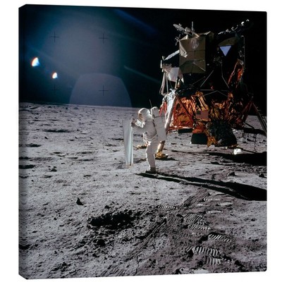Leinwandbild Apollo 11, Moonwalk - NASA