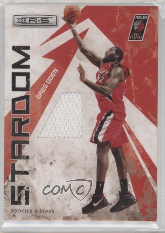 2009-10 Panini Rookies & Stars Stardom Materials Greg Oden #13 2d0