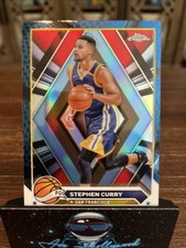 2023-24 Topps Chrome - Stephen Curry #30 Blue Basketball Refractor