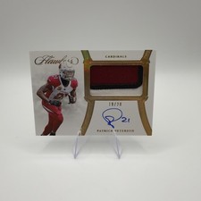 2020 Panini Flawless Football Patrick Peterson /20 Game Used Patch Auto 