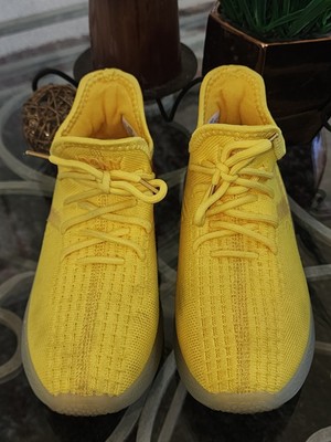 Pony Women's size 7.5 / 8 Bright Yellow Lace-up Sneakers Slip-on Trainers RARE!