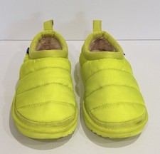 UGG Tasman LTA Puff Slippers Canary Youth Big Kids Girls Boys Size 5 / Womens 6