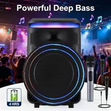 18 inch Bluetooth Portable Party Speaker - Rechargeable with Deep Bass + Remote