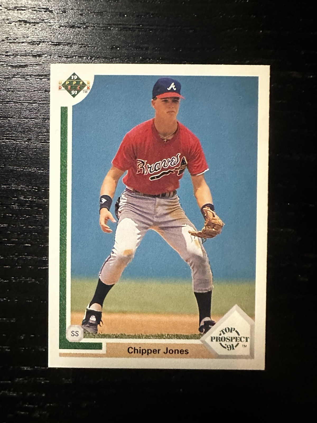 1991 Upper Deck - Top Prospect Chipper Jones #55 (RC)