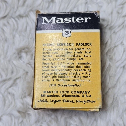 Vintage Master Lock Lot of 4 Milwaukee Steel Padlock Missing Two Keys Boxes image 15