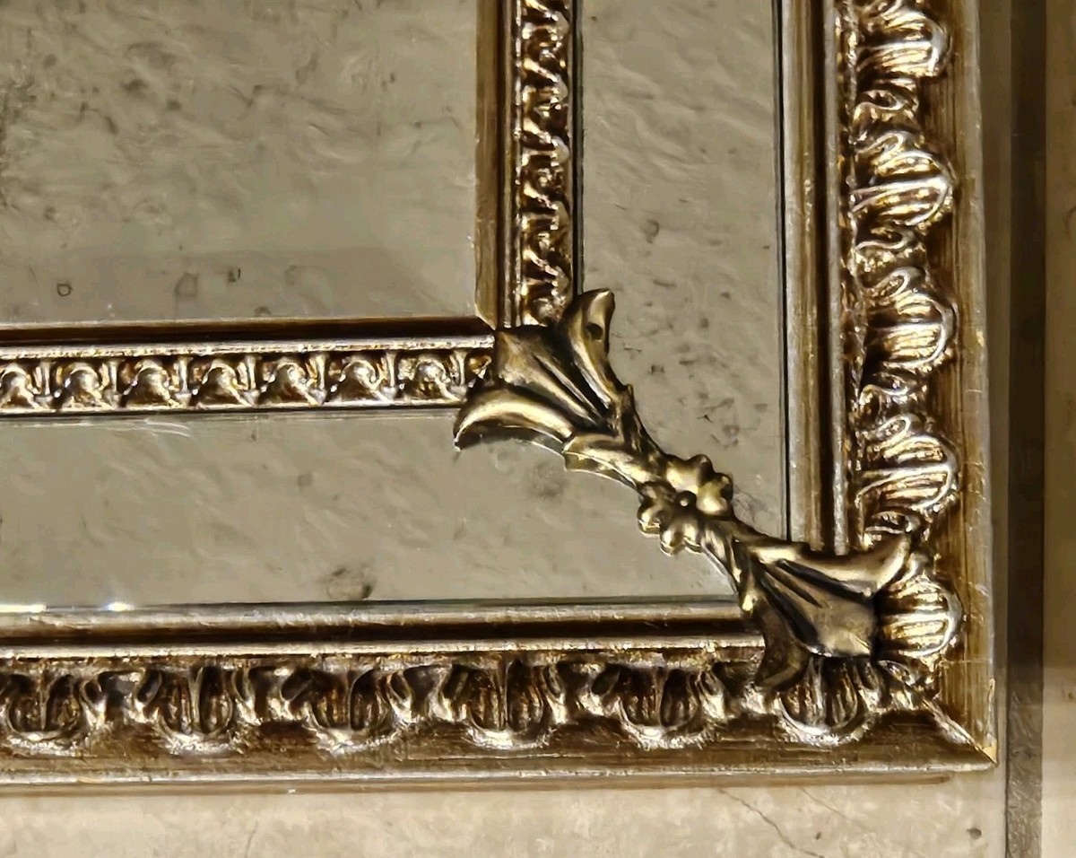 VINTAGE ETHAN ALLEN ITALIAN GOLD SILVER GILTWOOD ROCOCO WALL