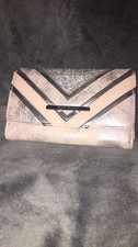 River Island Chevron Print with Rhinestones Purse Brand New Without Tags