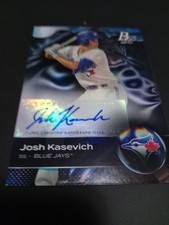 Topps 2023 Bowman Platinum Josh Kasevich Blue Jays Top Prospect Auto #TOP-41