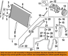 FORD OEM A/C AC Condenser/Compressor/Line-Hose & Tube Assembly Valve 6L1Z19D701C