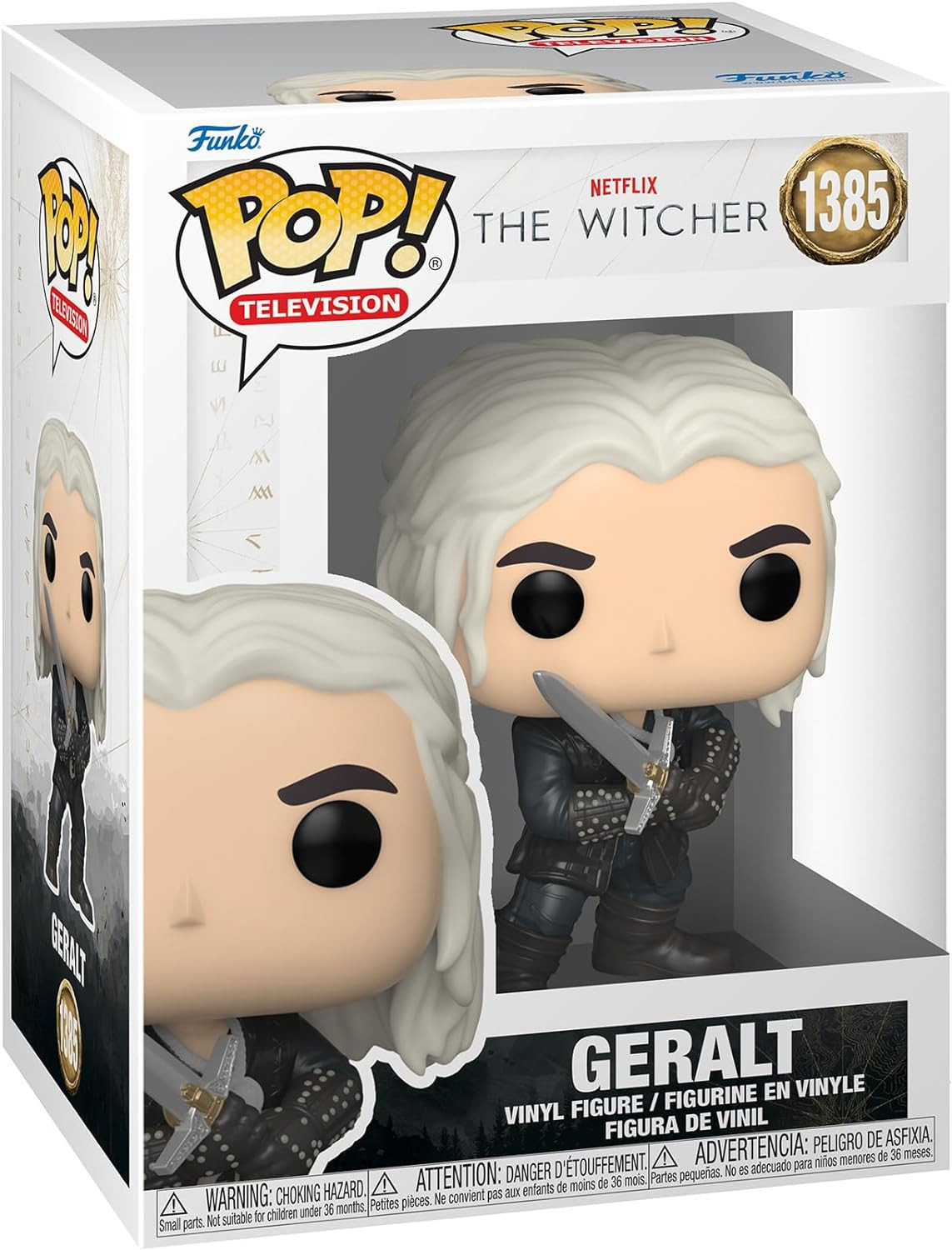 Funko Pop! TV: Witcher - Geralt - (SZN 3) - the Witcher - Il Witcher - Figura in