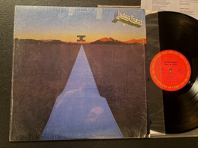 JUDAS PRIEST Point of Entry LP FC 37052 Orig 1981 Santa Maria Press SHRINK VG+
